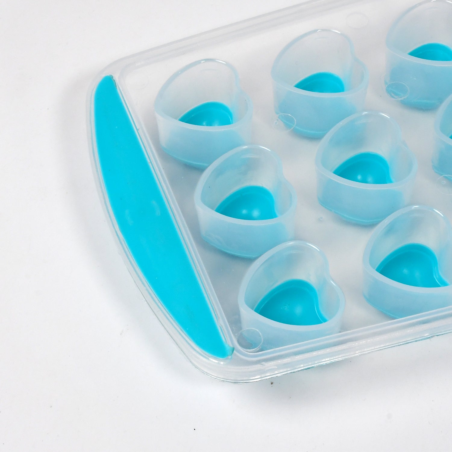 5352 Easy Push Premium POP-UP ice Tray, With Flexible Silicon Bottom and Lid, Heart Shape 18 Cube Trays DeoDap 5352 Easy Push Premium POP-UP ice Tray, With Flexible Silicon Bottom and Lid, Heart Shape 18 Cube Trays DeoDap